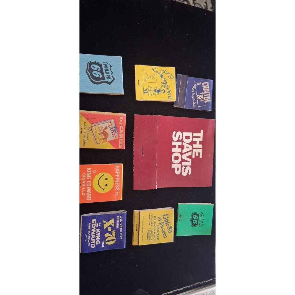 Vintage Advertising Matchbooks 1960s & 1970s Lot Of 9